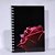 Caderno A5 |  Fotografia de uma Rosa com fundo preto | Espiral Metálica (Wire-ô) Branco - Imagem 1