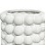 Vaso de Cerâmica Bubble Branco 13,5x13 cm - Imagem 4