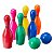 Jogo de Boliche Brinquedo Infantil 6 Pinos 2 Bolas 22cm 8 Peças - Imagem 5
