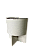 Vaso de Cerâmica Organic 14,5x14,5x17,5cm Branco - Imagem 2