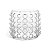 Vaso Decorativo de Vidro Bolinha Transparente 20x17cm - Imagem 1