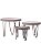 Kit Suporte MDF com Pé Metal 3 Pçs 12x14 | 19x15 | 19x22cm - Imagem 1
