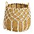 Kit com 2 Cestos Redondo Rattan Sintetico 19X19X21cm/28X28X30cm - Imagem 3