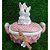 CESTINHA CERAMICA C/TAMPA E COELHO 14X7.5X15CM ROSA - Imagem 3