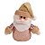 Boneco Papai Noel Paetê Dourado Enfeite Natalino 14cm - Imagem 1