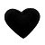 Bowl Coração Decorativo de Cerâmica Heart Preto 14X13X5cm - Imagem 3