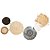 Painel (Quadro) Mandala Art Designer Metal/Fibra Natural 1,02X55cm - Imagem 1