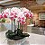 Haste Artificial Orquídea Phalaenopsis x9 Branco e Pink 103  cm - Imagem 3