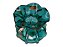 Vaso de Vidro Italy Golden Verde Esmeralda 12X12X12cm - Imagem 1