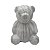 Urso em Cerâmica Marmorizada Decorativo 14 X 11cm - Imagem 1
