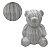 Urso em Cerâmica Marmorizada Decorativo 14 X 11cm - Imagem 2