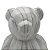 Urso em Cerâmica Marmorizada Decorativo 14 X 11cm - Imagem 3