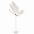 LUMINARIA BORBOLETA LED BRANCO FRIO COM PÉ 100CM 220V - Imagem 1