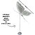 LUMINARIA BORBOLETA LED BRANCO FRIO COM PÉ 100CM 220V - Imagem 7