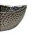 Vaso Decorativo em Cerâmica Bubble Boat Prata Metalizado 25,5x14x10 cm - Imagem 7