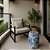 GARDEN SEAT CERAMICA  AZUL 26.5X45CM - Imagem 1