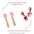 KIT ALIMENTAÇÃO BEBÊ SILICONE C/ 8 PÇS ROSA - Imagem 4