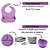 KIT ALIMENTACAO BEBÊ SILICONE C/ 8PÇS LILAS - Imagem 2