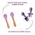 KIT ALIMENTACAO BEBÊ SILICONE C/ 8PÇS LILAS - Imagem 4