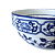 Cachepot Decorativo Cerâmica Estampa Azul 17x7,5cm - Imagem 6