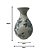 VASO CERAMICA FLORAL BRANCO 5X15CM - Imagem 6