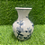 VASO CERAMICA FLORAL BRANCO 7X15CM - Imagem 4