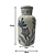 VASO CERAMICA FLORAL BRANCO 7X21CM - Imagem 7