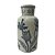 VASO CERAMICA FLORAL BRANCO 7X21CM - Imagem 1