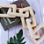 CORRENTE DECORATIVA QUADRADA MADEIRA NATURAL 10X63CM - Imagem 3