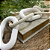 CORRENTE DECORATIVA OVAL MADEIRA BRANCA 10X63CM - Imagem 3