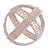 BOLA DE PALHA DECORATIVA NATURAL 23CM - Imagem 2