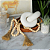 ELO DECORATIVO MADEIRA BRANCO 14X19CM - Imagem 5