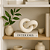 ELO DECORATIVO MADEIRA BRANCO 14X19CM - Imagem 2