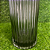 Vaso Vidro Cone Plissado Fumê 30X10cm - Imagem 3
