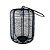 Lanterna Colmeia Preta Metal com Suporte para Vela 22x47cm - Imagem 1