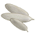 KIT C/3 BANDEJAS DECORATIVAS FOLHA BRANCO EM MDF - Imagem 1