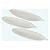 KIT C/3 BANDEJAS DECORATIVAS FOLHA BRANCO EM MDF - Imagem 3