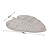 CENTRO DE MESA FOLHA BRANCO ENVELHECIDO EM MDF 30X27CM - Imagem 7
