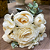 BUQUÊ DE ROSAS X7 CREME 28CM - Imagem 5