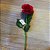 HASTE BOTÃO DE ROSA ABERTO VERMELHO 43CM - Imagem 5