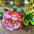 HASTE BOTÃO DE ROSAS 66CM ROSA - Imagem 2