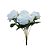 BUQUÊ DE ROSAS X7 BRANCA 35CM - Imagem 3