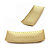BANDEJA DECORATIVA DOURADA DETALHES BOLINHAS EM MDF 60X18CM - Imagem 3