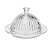 QUEIJEIRA DE CRISTAL C/ TAMPA EMPIRE 20CM - Imagem 1