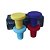 CONJUNTO DE 4 TAMPAS P/ VINHO DE SILICONE COLORIDO 3,5CMX3,5CM - Imagem 5