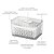 ORGANIZADOR ACRILICO DRY C/CESTO E TAMPA 3,2L 24X15,5X12,3CM - Imagem 3