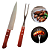 KIT GARFO E FACA P/ CHURRASCO ATENAS - Imagem 4