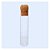 INFUSOR PARA CHA TUBE 15,5CM DE VIDRO BOROSSILICATO E TAMPA DE ROLHA - Imagem 1