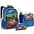 KIT C/4 PCS MOCHILA INFANTIL MASCULINO RACING TEAM AZUL - Imagem 1