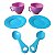 Kit Brinquedo Cozinha com Xícara Pires e Colher com 6 Peças Play Toys - Imagem 2